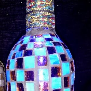 Accent Lamp, Intimate Lighting, Stained Glass Art